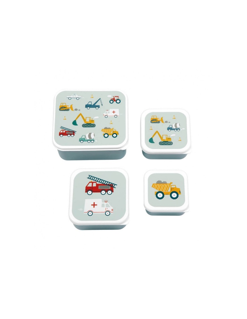 [LLC_SBSEVE58] Set de 4 Boites à Collations Véhicules