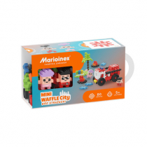Mini waffle Camion de pompiers 80pces