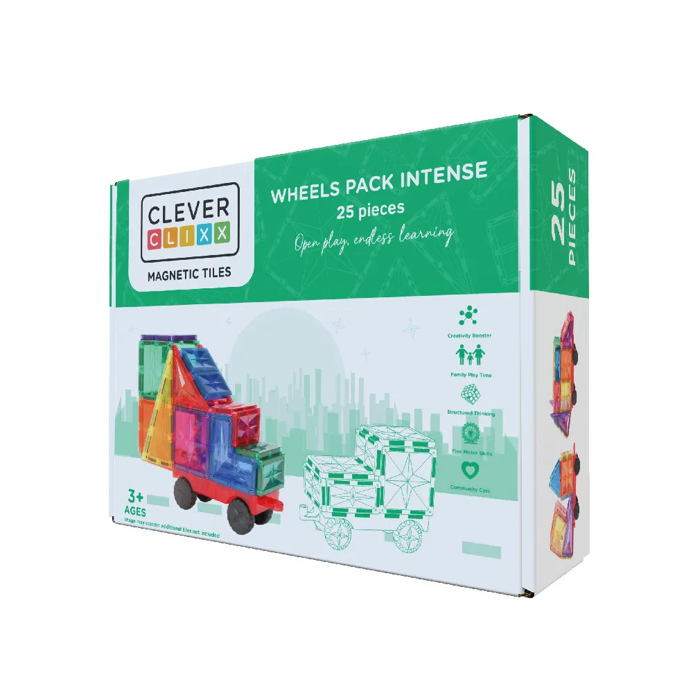 [CLE_CC-1010] Cleverclixx, Jeu Magnétique Wheels Pack Intense