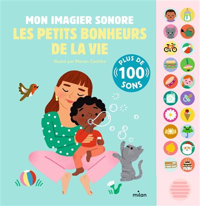 [PIK_45906] Livre Mon Imagier Sonore Petits Bonheurs Vie
