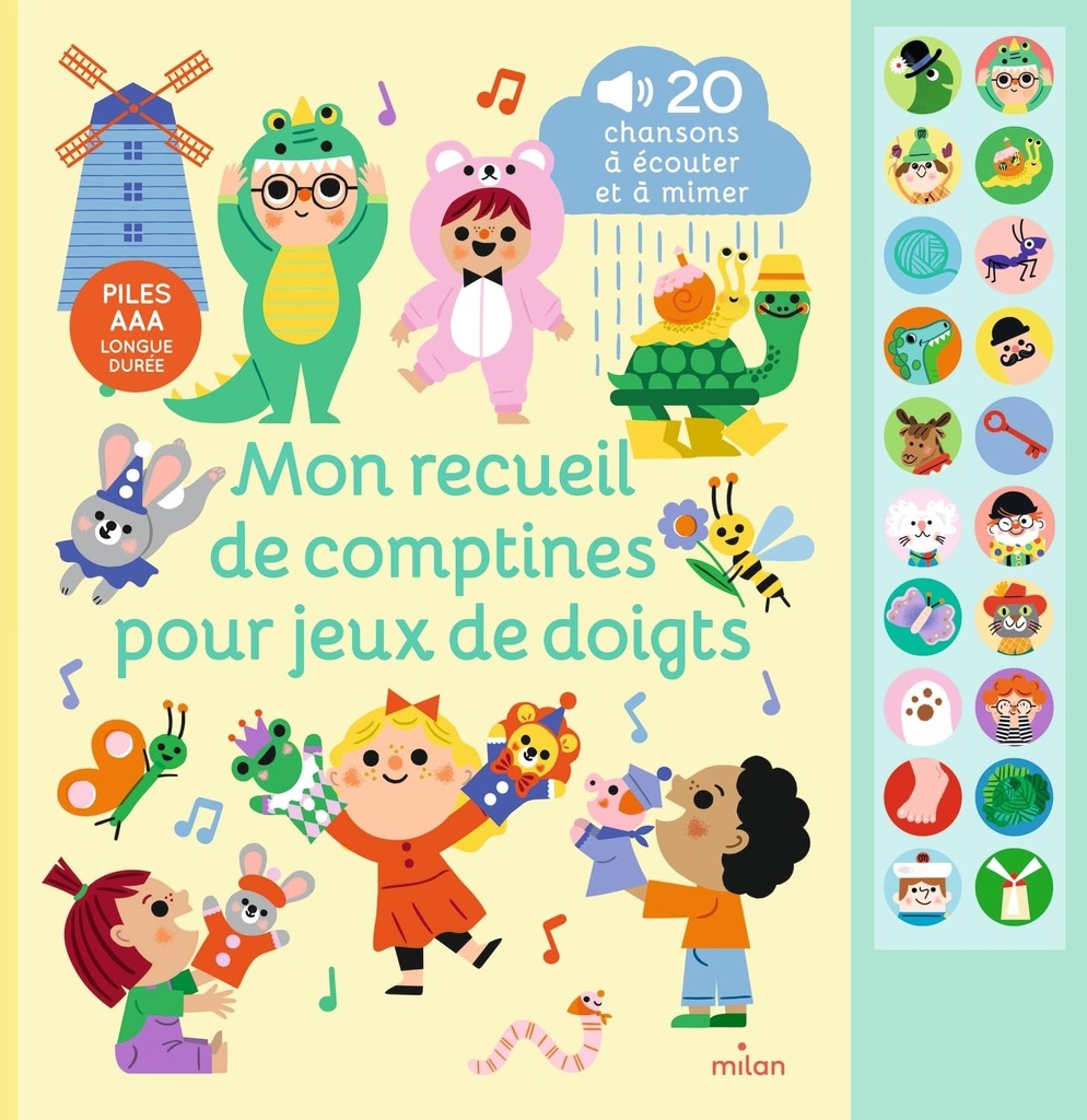 Livre mon 1er recueil de comptines jeux de doigts