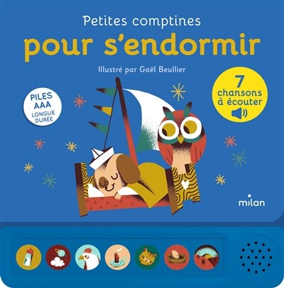 Livre petites comptines pour s'endormir