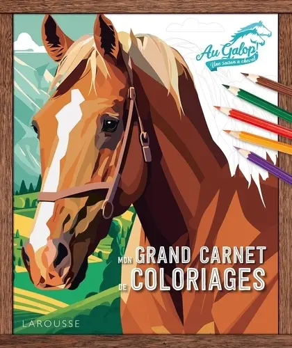 [DIL_9782036069473] Mon Grand Carnet de Coloriage Chevaux