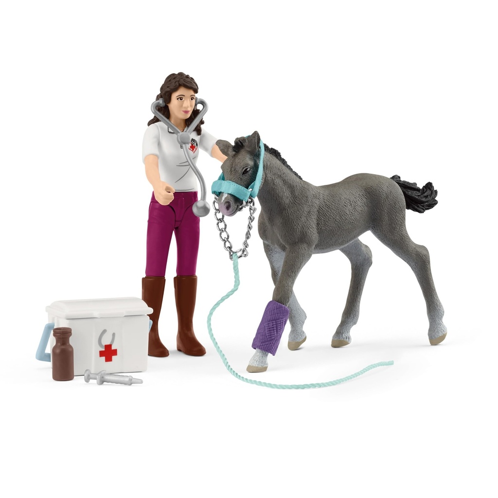 Schleich Horse Club Mini Monde - Mme Kramer et Son Poulain
