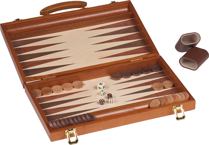 [ENG_250540] Backgammon en bois 18 pouces