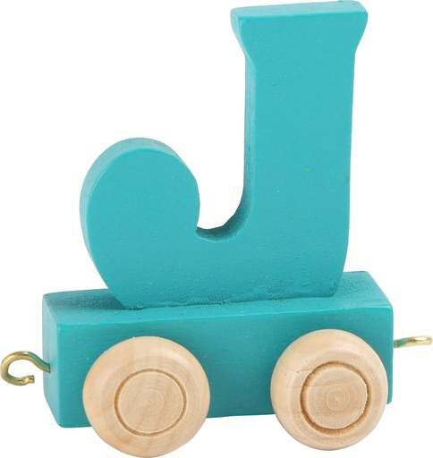 [LEG_10360] Lettre Wagon de Train Colorée J