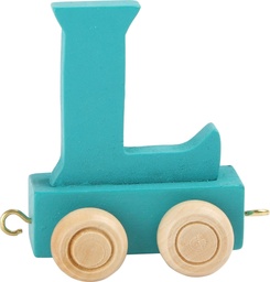 [LEG_10362] Lettre Wagon de Train Colorée L