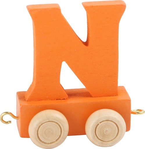 [LEG_10364] Lettre Wagon de Train Colorée N