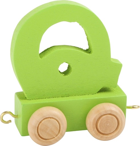 [LEG_10367] Lettre Wagon de Train Colorée Q