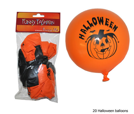 [LPD_e67010] lot de 10 ballons Halloween