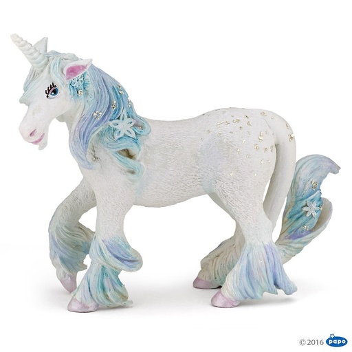 [PAP_39104] Licorne des glaces, Figurine du Monde Enchanté Papo