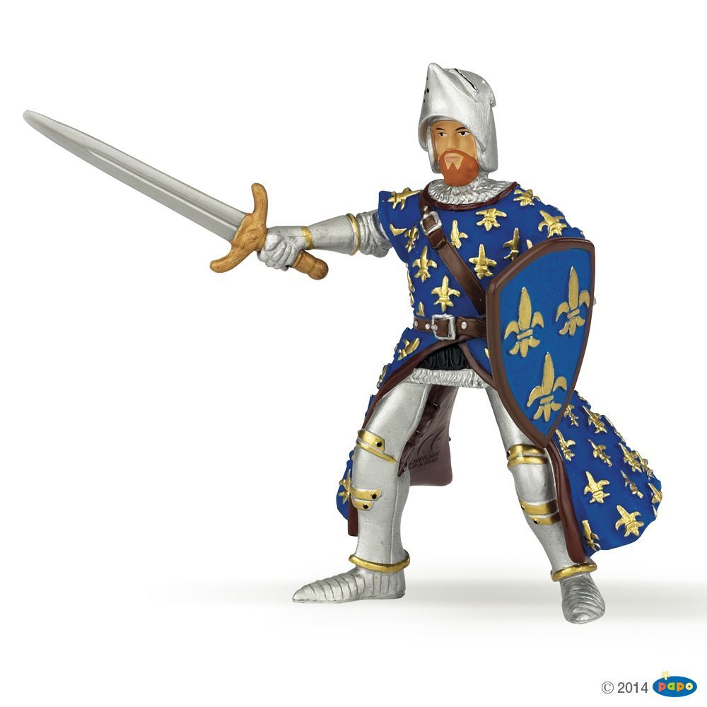 [PAP_39253] Prince Philippe bleu, Figurine du Monde Médiéval Papo