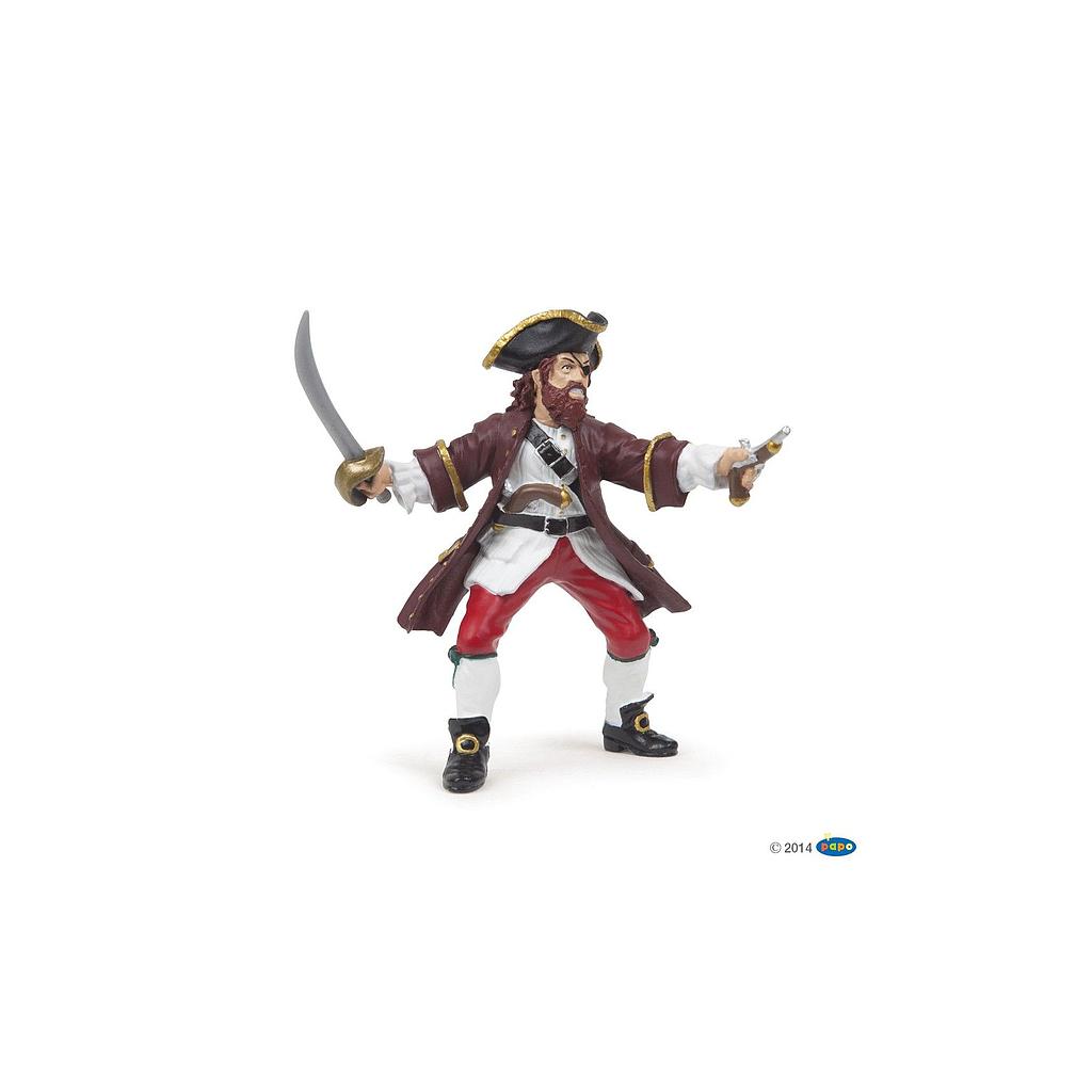[PAP_39428] Barberousse rouge, Figurine des Pirates & Corsaires Papo