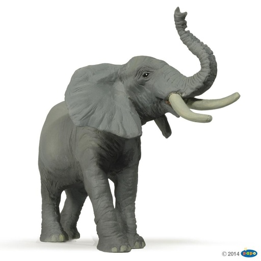 [PAP_50041] Eléphant barrissant , Figurine de La Vie Sauvage Papo