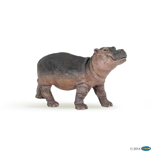 [PAP_50052] Bébé hippopotame , Figurine de La Vie Sauvage Papo