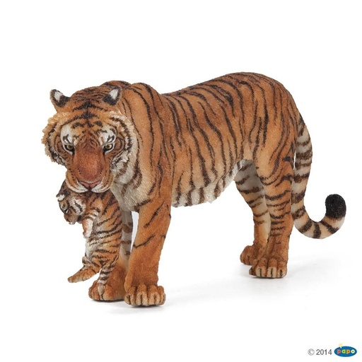 [PAP_50118] Tigresse et son bébé, Figurine de La Vie Sauvage Papo