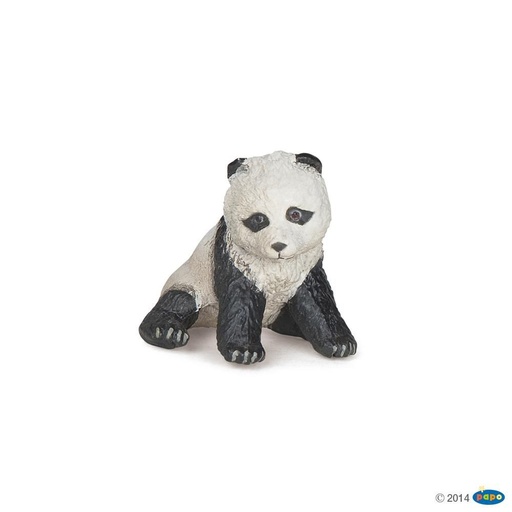 [PAP_50135] Bébé panda assis, Figurine de La Vie Sauvage Papo