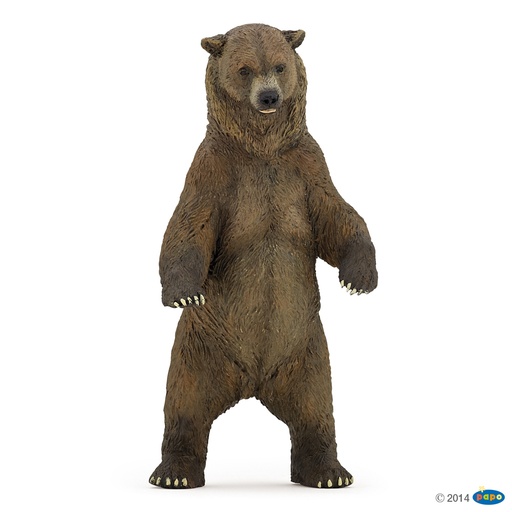 [PAP_50153] Grizzly, Figurine de La Vie Sauvage Papo