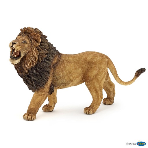[PAP_50157] Lion rugissant, Figurine de La Vie Sauvage Papo