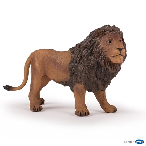 [PAP_50191] Grand lion, Figurine de La Vie Sauvage Papo