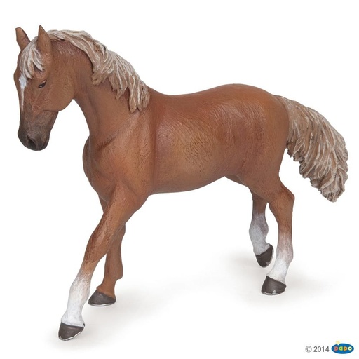 Figurine jument pur sang anglais bai - Schleich - Equestra