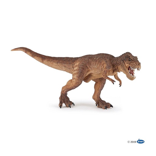 [PAP_55075] T-rex courrant marron, Figurine des Dinosaures Papo