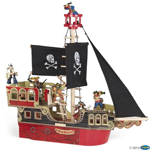 [PAP_60250] Bateau des pirates, Figurine des Pirates & Corsaires Papo