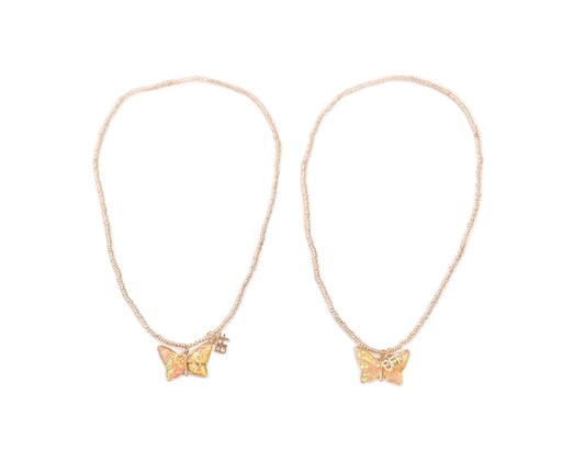 [GRP_86113] Collier BFF Butterlfly Share & Tear, Pink