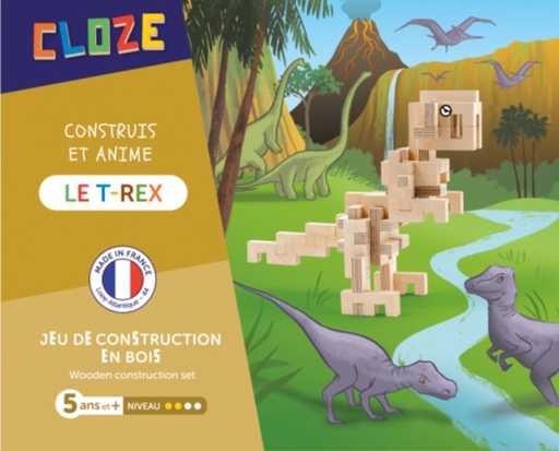 [CLZ_MTR041BL] Cloze, jeu de construction aventure - T-rex