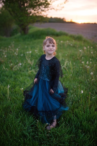 [GRP_32987] Luna la sorcière de minuit, robe et coiffe, taille US 7-8