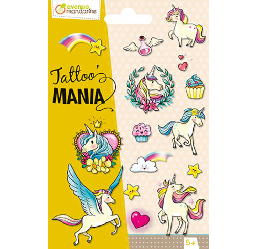 [CHO_CC052C] Tattoo'mania Licorne/magie