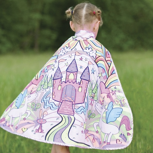 [GRP_83019] Cape à colorier réversible - Princesse - 4/7 ans