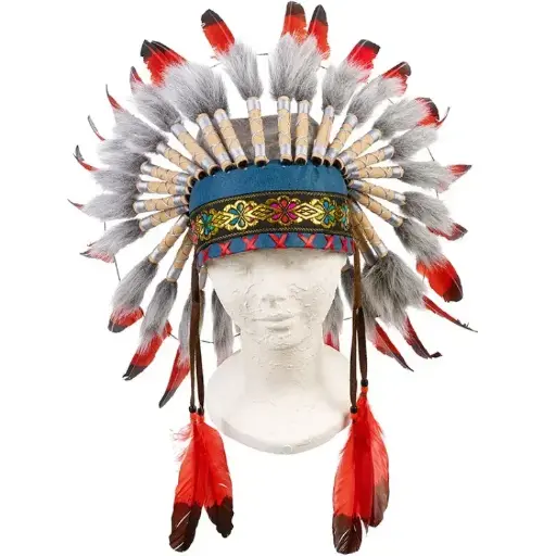 [SOU_77103404] coiffe d'indien, adjustable 