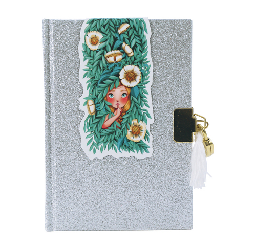 [CHO_CO136O] Journal Intime Pailleté Argent (Avenue Mandarine)