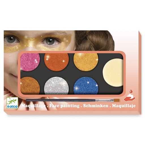 [DJE_DJ09232] Palette 6 couleurs - effet métal (Maquillage Djeco)