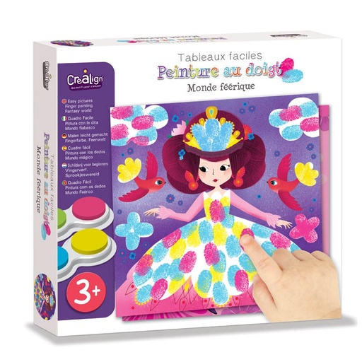 [CRE_CL130] Peinture au doigt monde féerique