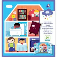 [DJE_DJ09072] Stickers pour les petits  La maison