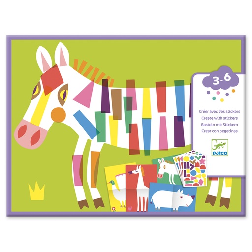 [DJE_DJ09046] Stickers pour les petits  Les grands animaux