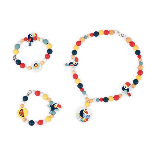 [JAN_J06669] Birdy Toucans 220 perles