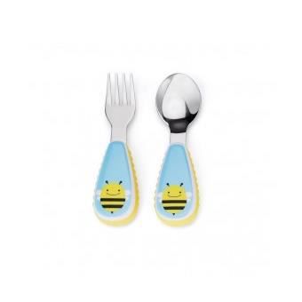 [HEB_252351] fourchette et cuillère abeille Skip Hop