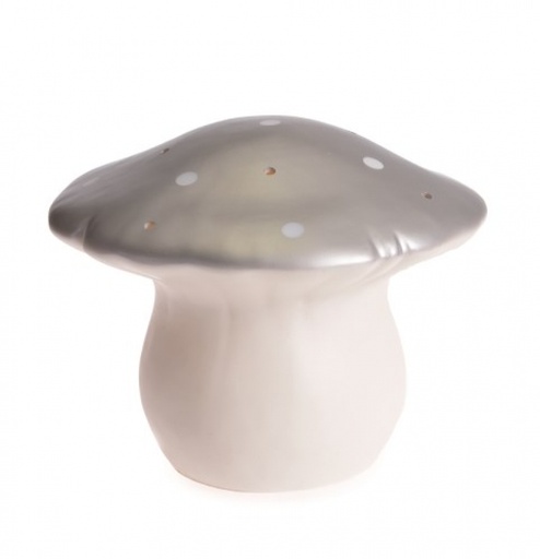 [EGM_360681SI] Lampe champignon moyen argent