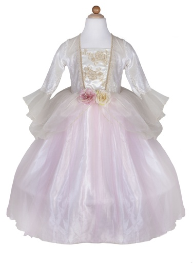 [GRP_31927] Robe de princesse rose pâle et or taille 7-8 ans