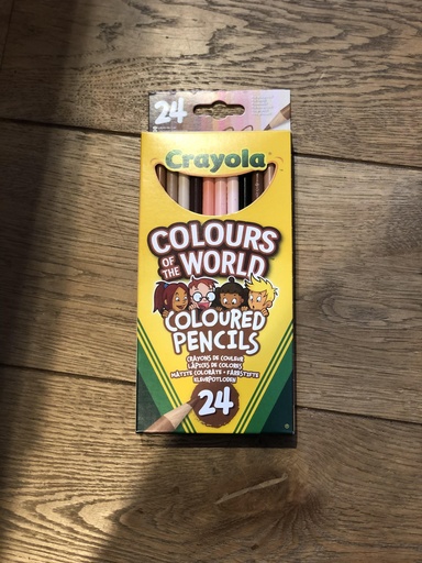 [ASM_CRAYO0111] crayola couleurs du monde, 24 crayons de couleur