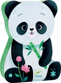 [DJE_DJ07282] Puzzle silhouette léo le panda 24pces