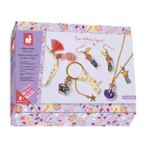 [JAN_J07994] 4 bijoux fioles de fées à créer