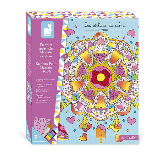[JAN_J07992] Peinture arc-en-ciel mandalas