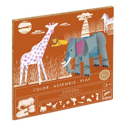 [DJE_DJ08003] Kit animaux DIY Savane