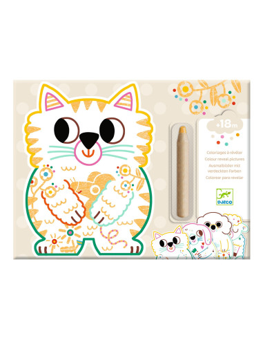 [DJE_DJ00061] Coloriage pour les petits Animaux familiers à révéler