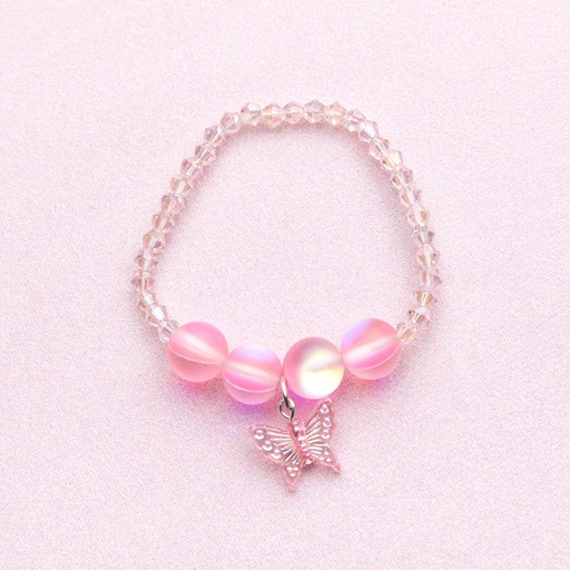[GRP_90015] Bracelet boutique Holo pink Crystal