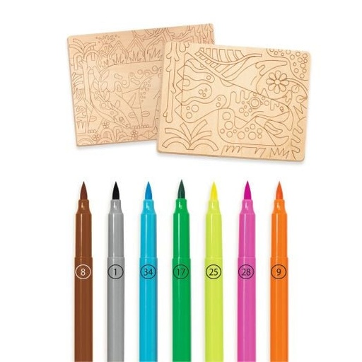 [DJE_ DJ08739] LES PLUS GRANDS - DESSINS & COLORIAGES Dino world - FSC Mix ( packaging )
